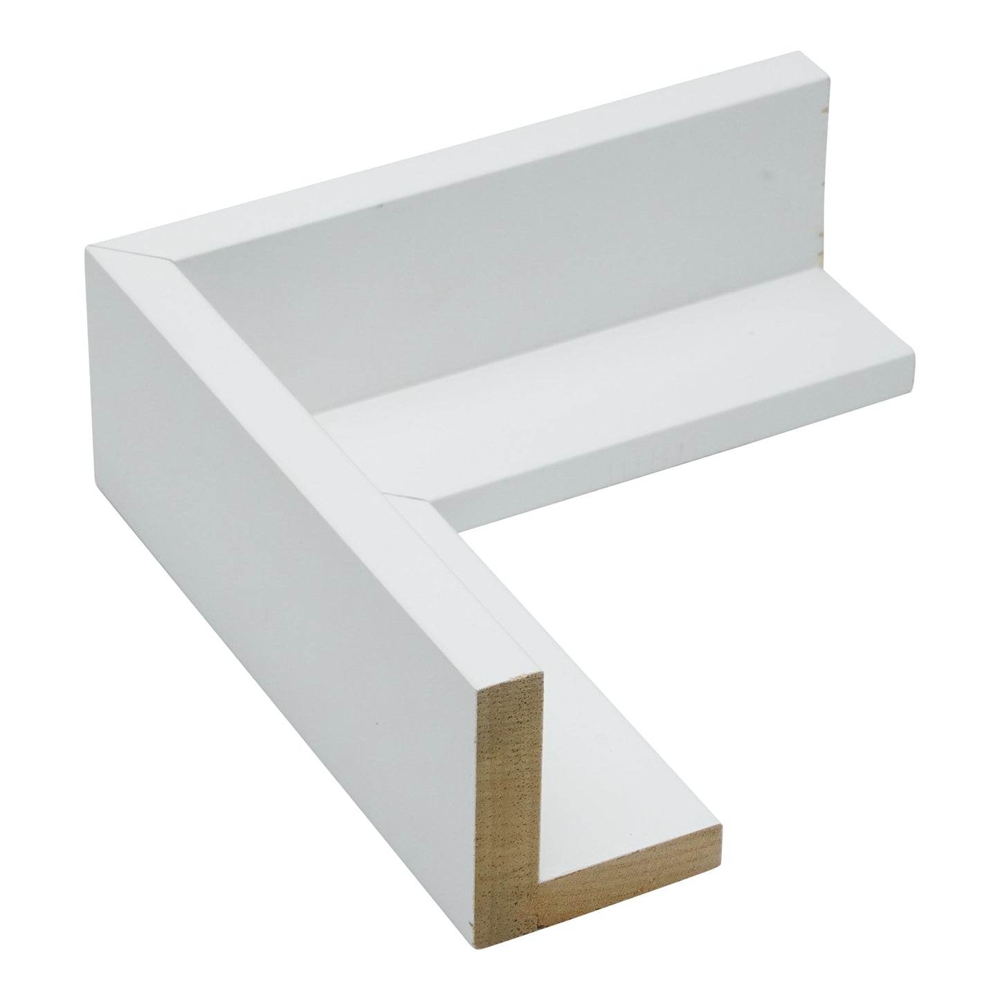 3368 - 1 5/8" Depth, White Canvas Floater Frame