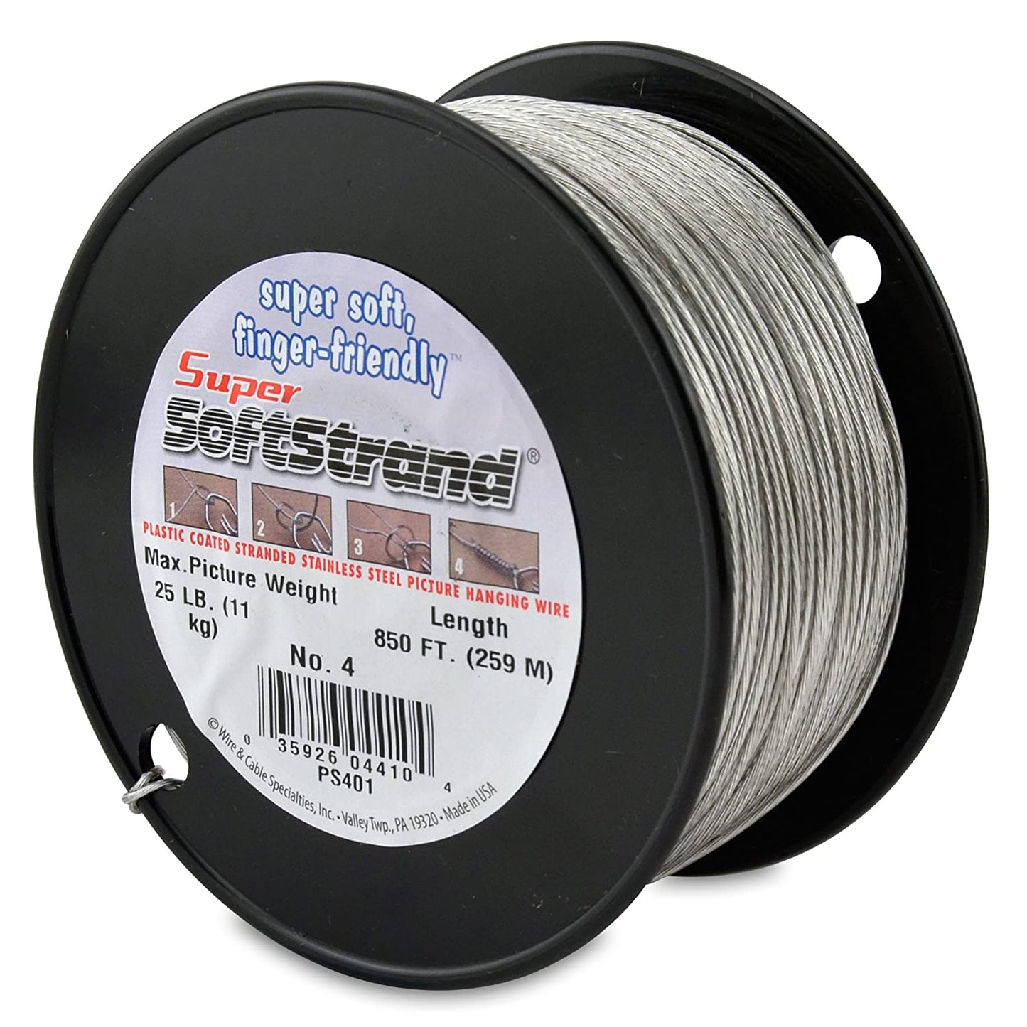 #4 Coated Wire 25LB (25' Section)