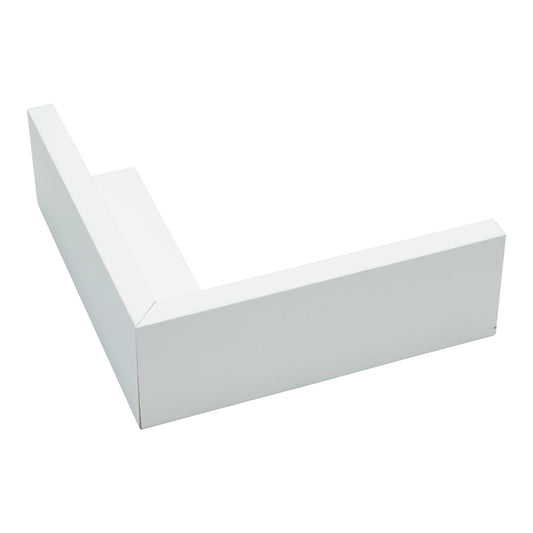 3368 - 1 5/8" Depth, White Canvas Floater Frame